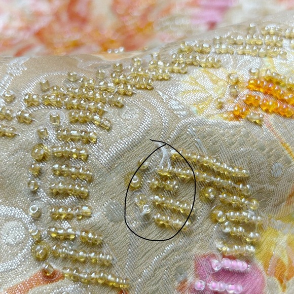 Carmen Marc Valvo Collection Beaded Strapless Dress Size 10 Cocktail Event $595 - Picture 6 of 10